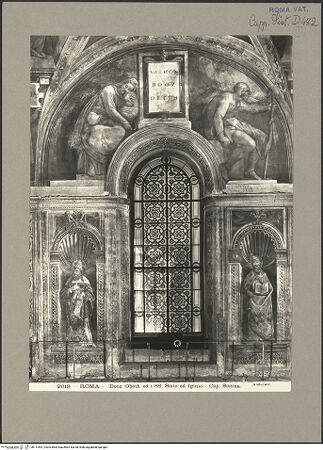 Vorderseite von Alinari [https://www.deutsche-digitale-bibliothek.de/content/lizenzen/rv-fz/] Die Sixtinische DeckeDie Vorfahren ChristiSalmon, Boas, Obed - , bh111891_recto. Foto.