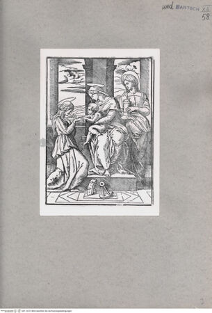 Vorderseite von British Museum [https://www.deutsche-digitale-bibliothek.de/content/lizenzen/rv-ez/] Maria mit Kind und den Heiligen Katharina und Barbara - , bh112072. Foto.
