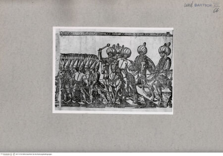 Vorderseite von British Museum [https://www.deutsche-digitale-bibliothek.de/content/lizenzen/rv-ez/] Prozession von Sultan Süleyman dem Prächtigen zur Moschee, Teilstück - , bh112103. Foto.