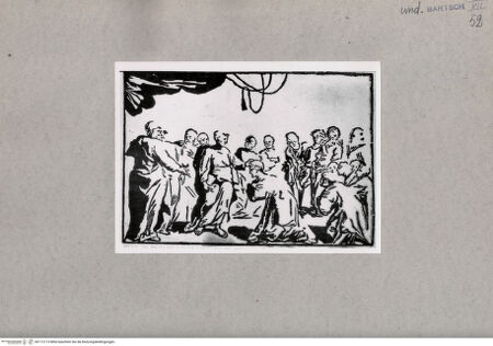 Vorderseite von British Museum [https://www.deutsche-digitale-bibliothek.de/content/lizenzen/rv-ez/] Christus umgeben von Heiligen? - , bh112113. Foto.