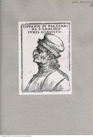 Vorderseite von British Museum [https://www.deutsche-digitale-bibliothek.de/content/lizenzen/rv-ez/] Groteskes Porträt eines Mannes mit Hut - , bh112162. Foto.