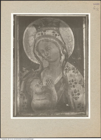 Vorderseite von Hutzel, Max [https://www.deutsche-digitale-bibliothek.de/content/lizenzen/rv-ez/] Madonna lactans - Gesamtansicht, bh112201_recto. Foto: Hutzel, Max.