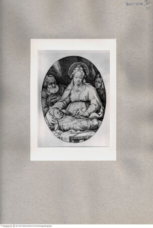 Vorderseite von British Museum [https://www.deutsche-digitale-bibliothek.de/content/lizenzen/rv-ez/] Heilige Familie und ein Engel - , bh112257. Foto.