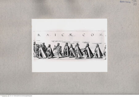 Vorderseite von British Museum [https://www.deutsche-digitale-bibliothek.de/content/lizenzen/rv-ez/] Prozession zum Begräbnis von Wilhelm I., Prinz von Oranien, Teilstück - , bh112271. Foto.