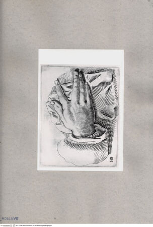 Vorderseite von British Museum [https://www.deutsche-digitale-bibliothek.de/content/lizenzen/rv-ez/] Studie einer Hand - , bh112286. Foto.
