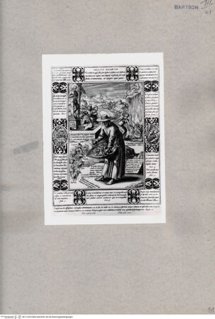 Vorderseite von British Museum [https://www.deutsche-digitale-bibliothek.de/content/lizenzen/rv-ez/] Christus als Landsmann mit einer herzförmigen Wurfschaufel - , bh112293. Foto.