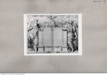 Vorderseite von British Museum [https://www.deutsche-digitale-bibliothek.de/content/lizenzen/rv-ez/] Moses und Aaaron neben zwei leeren Tafeln - , bh112323. Foto.