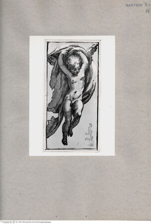 Vorderseite von British Museum [https://www.deutsche-digitale-bibliothek.de/content/lizenzen/rv-ez/] Putto mit einem Umhang in den gehobenen Händen - , bh112367. Foto.