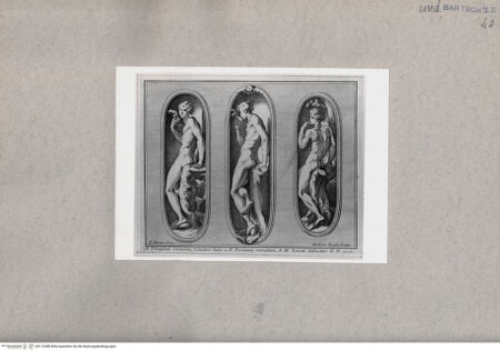 Vorderseite von British Museum [https://www.deutsche-digitale-bibliothek.de/content/lizenzen/rv-ez/] Drei Studien zu Adam mit einem Apfel - , bh112388. Foto.