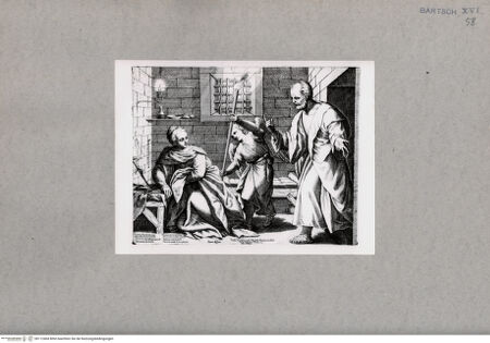 Vorderseite von British Museum [https://www.deutsche-digitale-bibliothek.de/content/lizenzen/rv-ez/] Heilige Agatha wird im Gefängnis von Sankt Peter und einem Engel besucht - , bh112404. Foto.