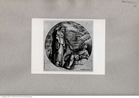 Vorderseite von British Museum [https://www.deutsche-digitale-bibliothek.de/content/lizenzen/rv-ez/] Personifikation der Religion tröstet einen armen alten Mann - , bh112456. Foto.