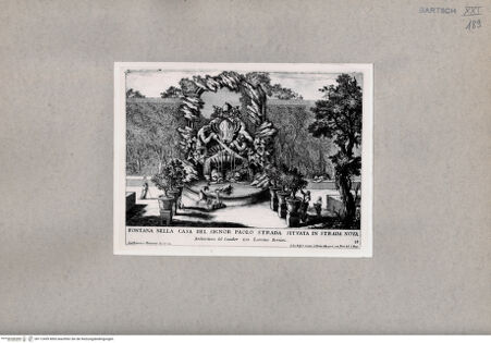 Vorderseite von British Museum [https://www.deutsche-digitale-bibliothek.de/content/lizenzen/rv-ez/] Brunnen im Haus von Paolo Strada in der Strada Nova, Rom - , bh112459. Foto.