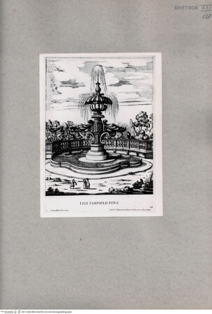 Vorderseite von British Museum [https://www.deutsche-digitale-bibliothek.de/content/lizenzen/rv-ez/] Fontana del Giglio im Garten der Villa Pamphili in Rom - , bh112464. Foto.