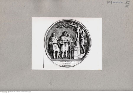 Vorderseite von British Museum [https://www.deutsche-digitale-bibliothek.de/content/lizenzen/rv-ez/] Detail vom Konstantinsbogen in Rom: Hadrian opfert Silvanus - , bh112471. Foto.