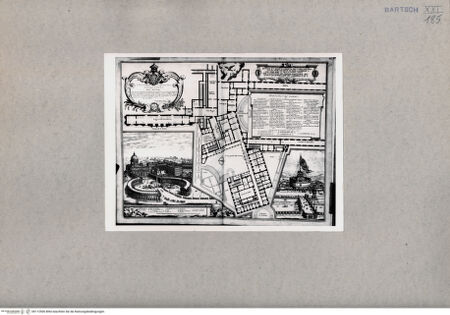 Vorderseite von British Museum [https://www.deutsche-digitale-bibliothek.de/content/lizenzen/rv-ez/] Plan des Konklaves zur Papstwahl nach dem Tod Clemens X. - , bh112506. Foto.