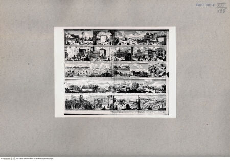 Vorderseite von British Museum [http://creativecommons.org/publicdomain/mark/1.0/] Verschiedene Orte Roms in fünf Ebenen - , bh112510. Foto.