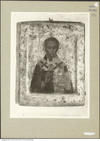 Vorderseite von Getty Research Institute [https://www.deutsche-digitale-bibliothek.de/content/lizenzen/rv-ez/] Heiliger Nikolaus - Gesamtansicht, bh113893_recto. Foto: Hutzel, Max.