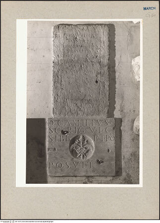 Vorderseite von National Gallery of Art, Washington? [https://www.deutsche-digitale-bibliothek.de/content/lizenzen/rv-ez/] Grabinschrift der Pompullia Myrtale - Obere Inschrift, bh114479_recto. Foto: Hutzel, Max.