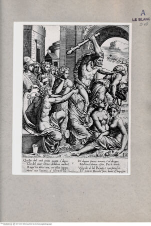 Vorderseite von Courtauld Institute, London [http://creativecommons.org/publicdomain/mark/1.0/] Herkules jagd den Neid aus dem Tempel der Musen - , bh114931. Foto.