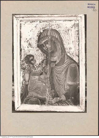 Vorderseite von Bibliotheca Hertziana [https://www.deutsche-digitale-bibliothek.de/content/lizenzen/rv-ez/] Madonna mit Kind - , bh117133_recto. Foto: Hutzel, Max.