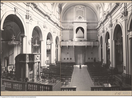 Vorderseite von Getty Research Institute [https://www.deutsche-digitale-bibliothek.de/content/lizenzen/rv-ez/] Cattedrale - Blick zur Eingangswand, bh117664_bh117665_recto. Foto: Hutzel, Max.