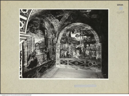 Vorderseite von ICCD [https://www.deutsche-digitale-bibliothek.de/content/lizenzen/rv-ez/] Ausmalung der Cappella Baglioni - Nord- und Westwand, bh118703_recto. Foto.