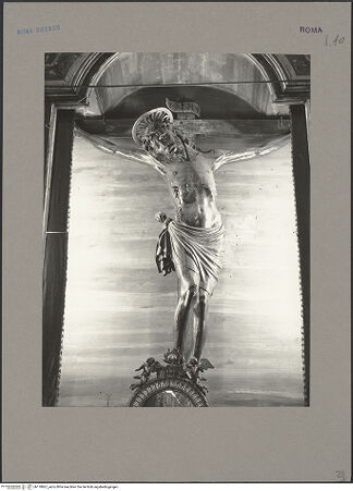 Vorderseite von Hutzel, Max [https://www.deutsche-digitale-bibliothek.de/content/lizenzen/rv-ez/] Kruzifix - Gesamtansicht, bh118867_recto. Foto: Hutzel, Max.