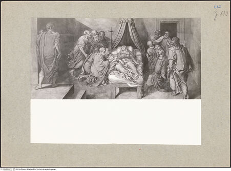 Vorderseite von Getty Research Institute [https://www.deutsche-digitale-bibliothek.de/content/lizenzen/rv-ez/] Marientod - Gesamtansicht, bh119483_recto. Foto: Hutzel, Max.