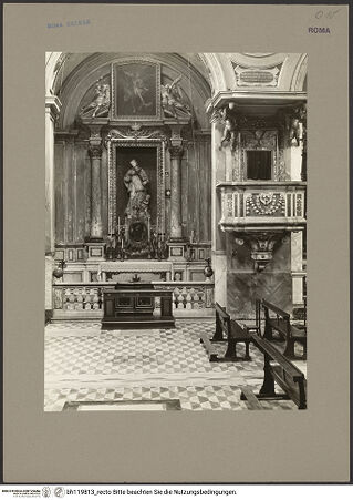 Vorderseite von Getty Research Institute [https://www.deutsche-digitale-bibliothek.de/content/lizenzen/rv-ez/] San Lorenzo in LucinaCapella di San Giovanni Nepomuceno - , bh119813_recto. Foto: Hutzel, Max.