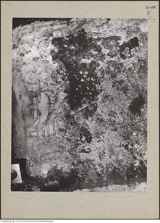 Vorderseite von Frick Art Reference Library [https://www.deutsche-digitale-bibliothek.de/content/lizenzen/rv-ez/] VotivfreskenDie heiligen Simon und Petrus sowie heilige Märtyrerin - Detail: Der heilige Simeon, bh120144_recto. Foto.