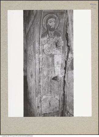 Vorderseite von Frick Art Reference Library [https://www.deutsche-digitale-bibliothek.de/content/lizenzen/rv-ez/] FreskenzyklusMadonna mit Heiligen - Laibung links: Johannes der Täufer, bh120152_recto. Foto.