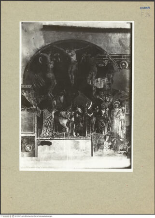 Vorderseite von ICCD [https://www.deutsche-digitale-bibliothek.de/content/lizenzen/rv-ez/] Szenen aus dem Neuen Testament und HeiligeKreuzigung Christi - Gesamtansicht, bh120897_recto. Foto.