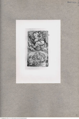 Vorderseite von British Museum [https://www.deutsche-digitale-bibliothek.de/content/lizenzen/rv-ez/] Genius, auf einer Kugel durch die Luft reitend - , bh121101. Foto.