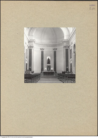 Vorderseite von Bibliotheca Hertziana [https://www.deutsche-digitale-bibliothek.de/content/lizenzen/rv-fz/] Chiesa dei Cappuccini (ex Chiesa dei Gesuiti) - Apsis, bh121263_recto. Foto.