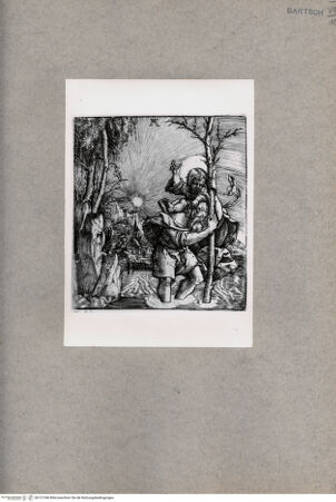 Vorderseite von  [http://creativecommons.org/publicdomain/mark/1.0/] Heiliger Christophorus - , bh121346. Foto.