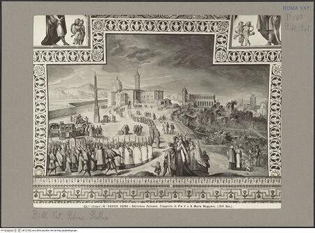 Vorderseite von Alinari [https://www.deutsche-digitale-bibliothek.de/content/lizenzen/rv-ez/] Die Taten Sixtus' V.Translation Pius V. nach Santa Maria Maggiore - , bh121928_recto. Foto.