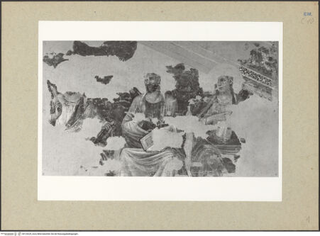 Vorderseite von Fotofast, Bologna [https://www.deutsche-digitale-bibliothek.de/content/lizenzen/rv-ez/] Jüngstes Gericht - Detail: Apostel rechts (während im Palazzo dell'Arengo), bh124229_recto. Foto.