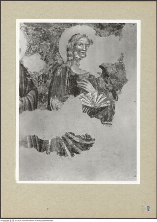 Vorderseite von Fotofast, Bologna [https://www.deutsche-digitale-bibliothek.de/content/lizenzen/rv-ez/] Jüngstes Gericht - Detail: Apostel (während im Palazzo dell'Arengo), bh124241_recto. Foto.