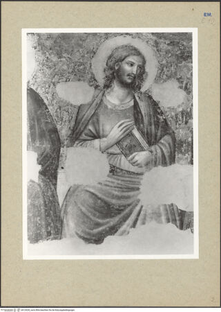 Vorderseite von Fotofast, Bologna [https://www.deutsche-digitale-bibliothek.de/content/lizenzen/rv-ez/] Jüngstes Gericht - Detail: Apostel (während im Palazzo dell'Arengo), bh124242_recto. Foto.