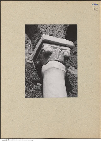 Vorderseite von Bibliotheca Hertziana [https://www.deutsche-digitale-bibliothek.de/content/lizenzen/rv-fz/] Duomo - Kuppel, Detail, Kapitell, bh124285_recto. Foto.