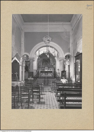 Vorderseite von Bibliotheca Hertziana [https://www.deutsche-digitale-bibliothek.de/content/lizenzen/rv-fz/] San Michele a Corte - Ansicht nach dem Presbyterium, bh124293_recto. Foto.