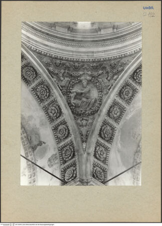 Vorderseite von Bibliotheca Hertziana [https://www.deutsche-digitale-bibliothek.de/content/lizenzen/rv-fz/] Die vier EvangelistenEvangelist Lukas - Gesamtansicht, bh124299_recto. Foto.