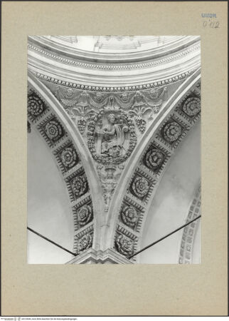 Vorderseite von Bibliotheca Hertziana [https://www.deutsche-digitale-bibliothek.de/content/lizenzen/rv-fz/] Die vier EvangelistenEvangelist Matthäus - Gesamtansicht, bh124549_recto. Foto.