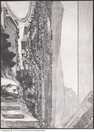 Vorderseite von Sopr. BAS NA [https://www.deutsche-digitale-bibliothek.de/content/lizenzen/rv-ez/] Mappa topografica della città di Napoli e de' suoi contorni - Tafel F/4 (De Seta: Tafel 27), bh124931_recto. Foto.