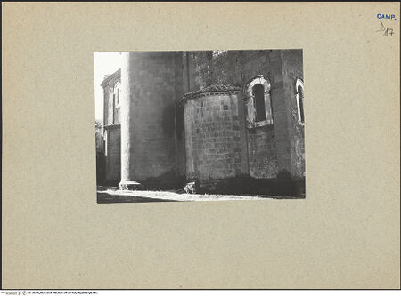 Vorderseite von Bibliotheca Hertziana [https://www.deutsche-digitale-bibliothek.de/content/lizenzen/rv-fz/] DuomoApsiden - Apsiden von Nord-Osten, bh126086_recto. Foto: Mörsch.