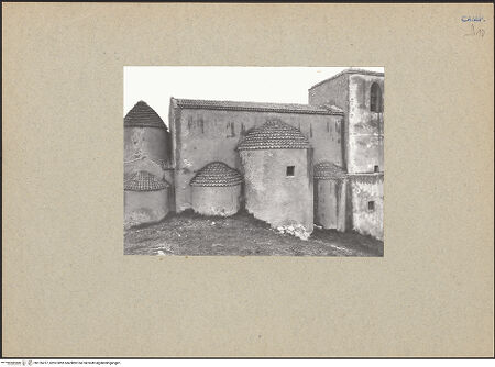 Vorderseite von Bibliotheca Hertziana [https://www.deutsche-digitale-bibliothek.de/content/lizenzen/rv-fz/] Santuario di Santa Maria del GranatoApsiden - Apsiden, bh126237_recto. Foto: Mörsch.