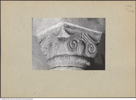 Vorderseite von Bibliotheca Hertziana [https://www.deutsche-digitale-bibliothek.de/content/lizenzen/rv-fz/] Seitenansicht, bh126303_recto. Foto.