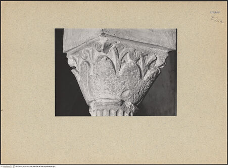 Vorderseite von Bibliotheca Hertziana [https://www.deutsche-digitale-bibliothek.de/content/lizenzen/rv-fz/] Seitenansicht, bh126304_recto. Foto.