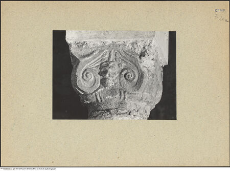 Vorderseite von Bibliotheca Hertziana [https://www.deutsche-digitale-bibliothek.de/content/lizenzen/rv-fz/] Teilansicht, bh126309_recto. Foto.