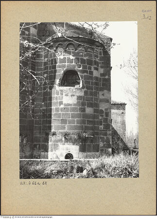 Vorderseite von Bibliotheca Hertziana [https://www.deutsche-digitale-bibliothek.de/content/lizenzen/rv-fz/] CattedraleApsiden - Nordapsis, bh128320_recto. Foto.